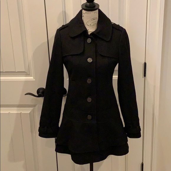 Guess Jackets & Blazers - 🎉HP🎉GUESS Women’s Black Wool Blend Coat S